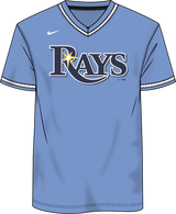 Nike Tampa Bay Rays Men's Institutional V-Neck Short Sleeve Synthetic Jersey