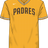 Nike San Diego Padres Men's Institutional V-Neck Short Sleeve Synthetic Jersey