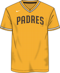 Nike San Diego Padres Men's Institutional V-Neck Short Sleeve Synthetic Jersey