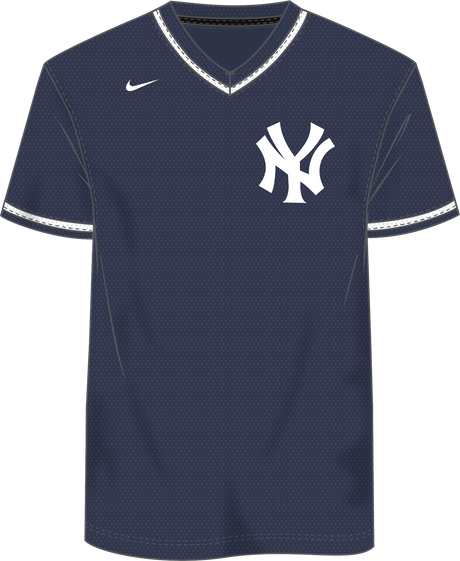Nike New York Yankees Youth Institutional V-Neck Short Sleeve Synthetic Jersey