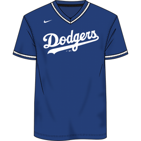 Nike Los Angeles Dodgers Youth Institutional V-Neck Short Sleeve T-Shirt
