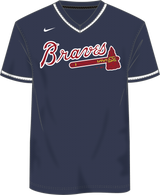 Nike Atlanta Braves Youth Institutional V-Neck Short Sleeve T-Shirt