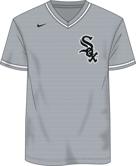 Nike Chicago White Sox Men's Institutional V-Neck Short Sleeve Synthetic Jersey