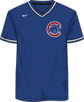 Nike Chicago Cubs Youth Institutional V-Neck Short Sleeve Synthetic Jersey