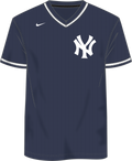 Nike New York Yankees Men's Institutional V-Neck Short Sleeve Synthetic Jersey