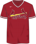 Nike St. Louis Cardinals Men's Institutional V-Neck Short Sleeve Synthetic Jersey