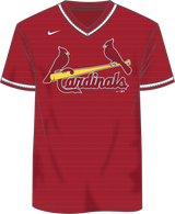 Nike St. Louis Cardinals Youth Institutional V-Neck Short Sleeve Synthetic Jersey
