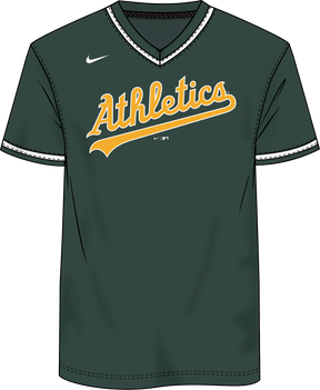 Nike Athletics Men's Institutional V-Neck Short Sleeve Synthetic Jersey