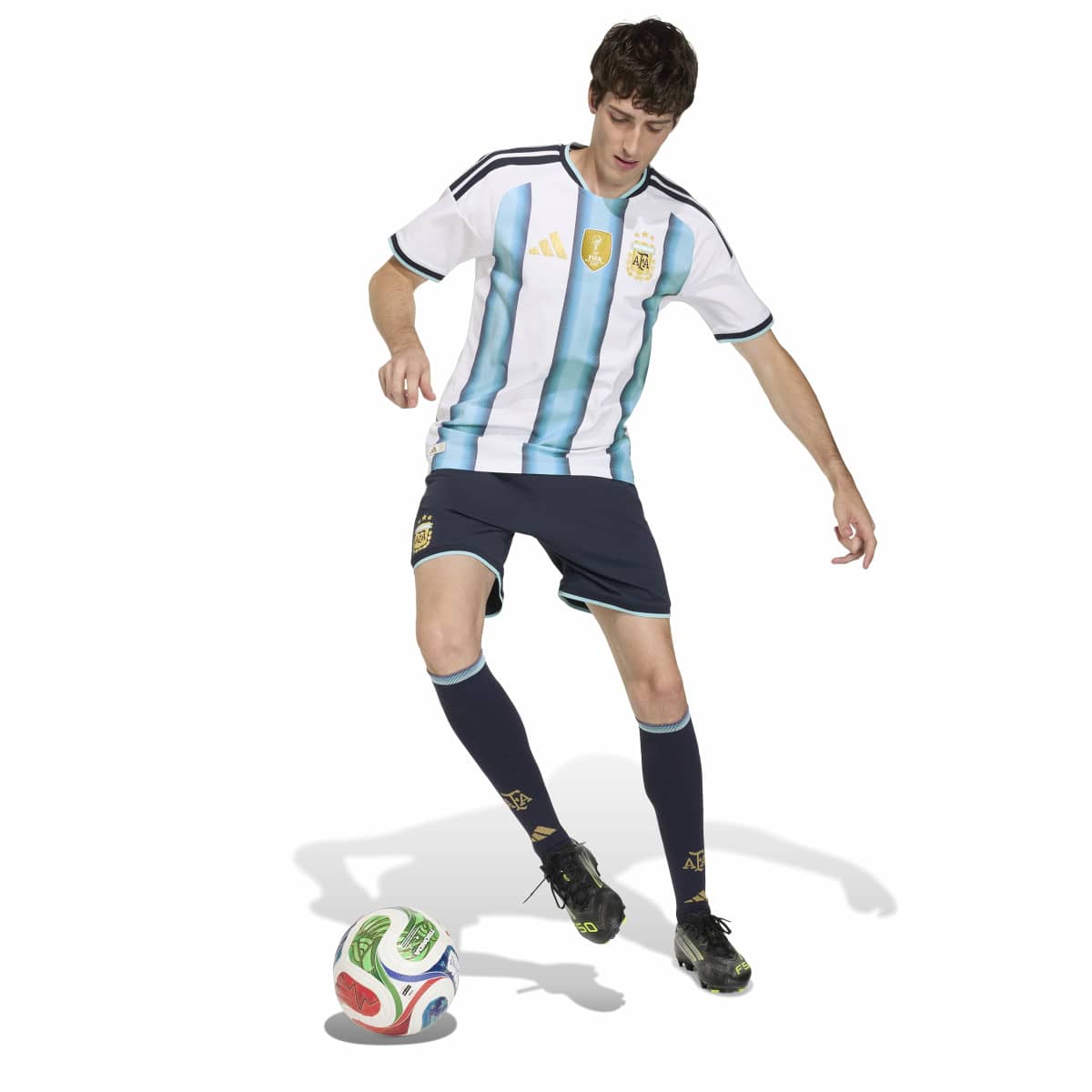 adidas Men's Argentina 26 Home Authentic Shorts-4