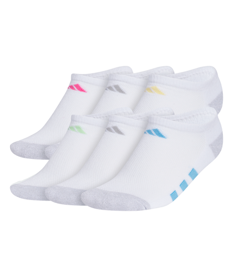 adidas Girl's Athletic Cushioned 6-Pack No Show-2