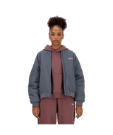 New Balance Women's Linear Heritage Woven Bomber Jacket-1
