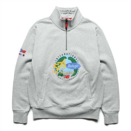New Balance Men's Bodega x Quarter Zip Sweatshirt
