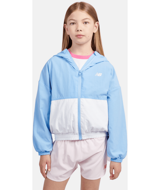 New Balance Youth Girl's Athletics Mesh Lined Wind Cheater