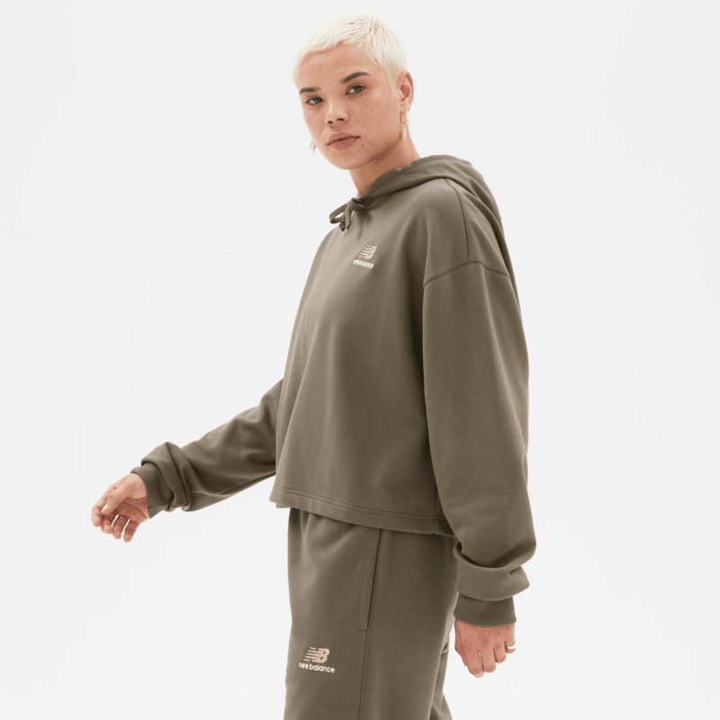 New Balance Uni-ssentials French Terry Crop Hoodie-2