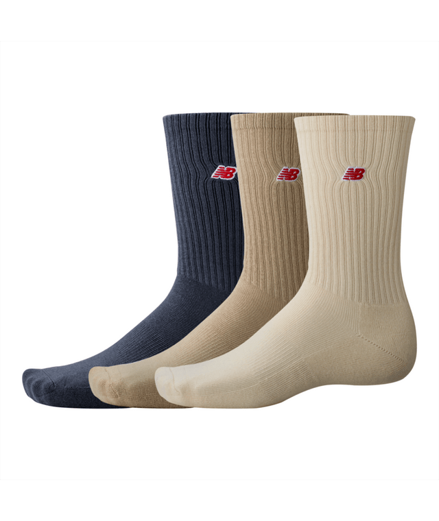 New Balance Patch Logo Crew 3 Pairs-1