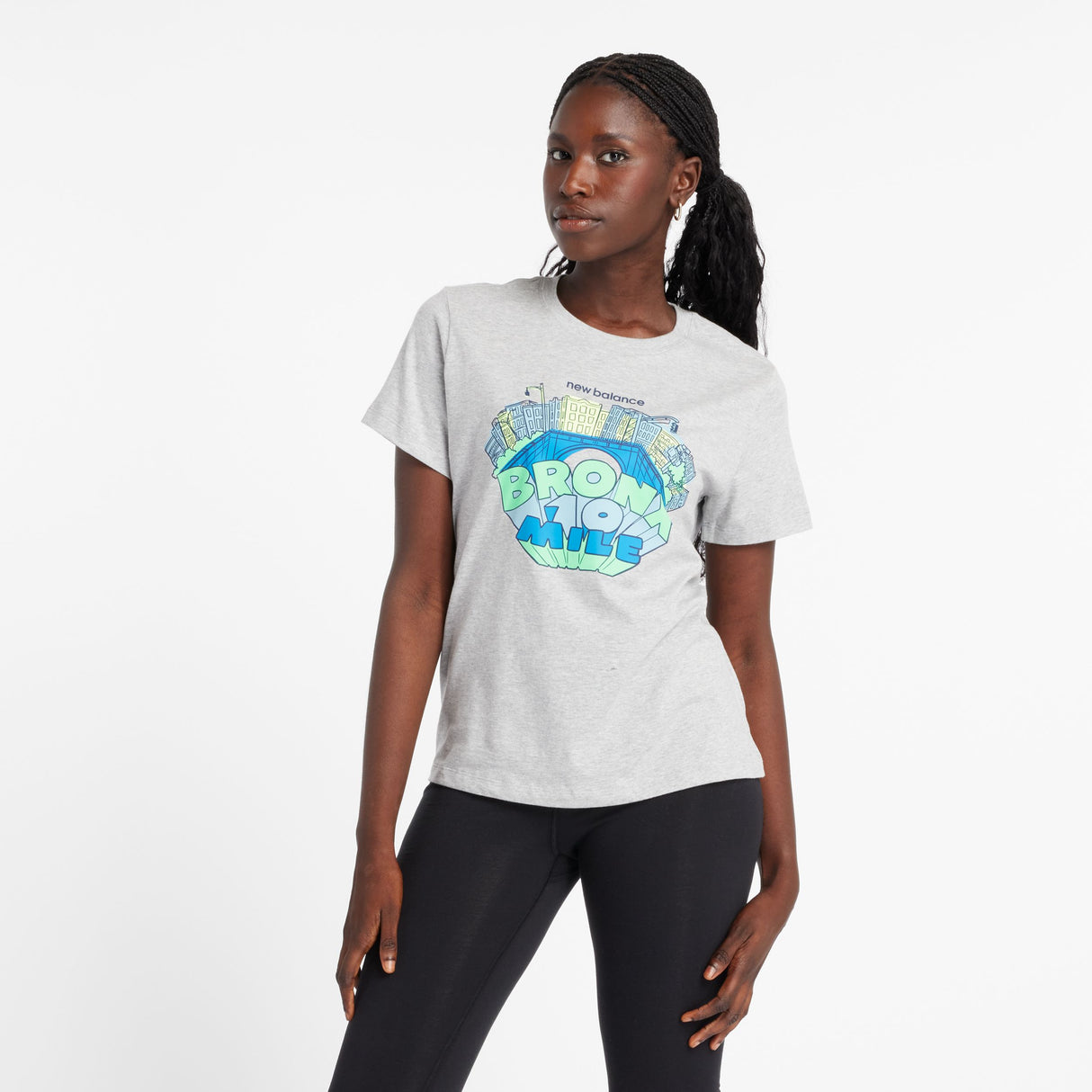 New Balance Women's Bronx 10 Mile Graphic T-Shirt-1