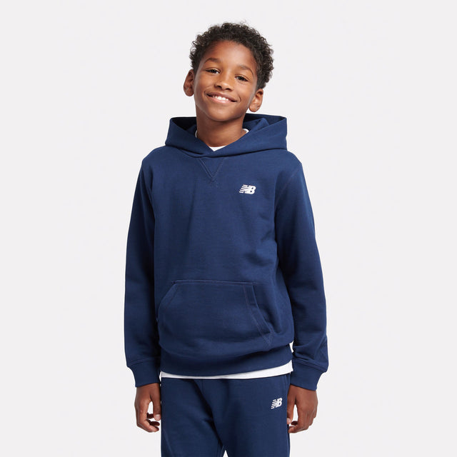 New Balance Youth French Terry Small Logo Hoodie-1