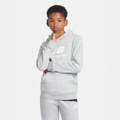 New Balance Youth French Terry Stacked Logo Hoodie-1