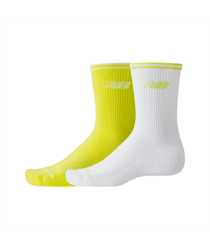 New Balance Running Stripe Midcalf Socks 2 Pairs-1