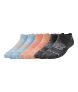 New Balance Kids Flat Knit No Show Socks 6 Pack