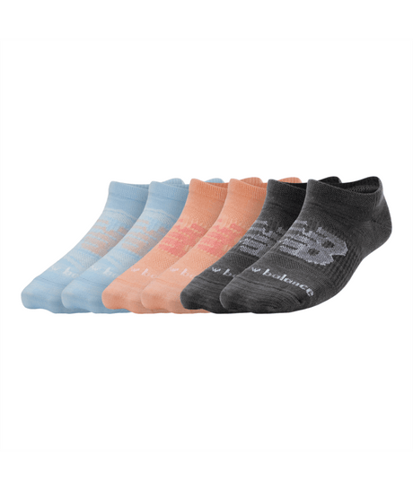New Balance Kids Flat Knit No Show Socks 6 Pack