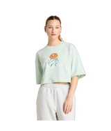 New Balance Women's Athletics Flower Oversized Cropped T-Shirt-1