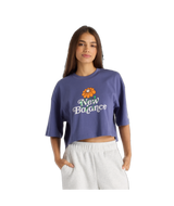 New Balance Women's Athletics Flower Oversized Cropped T-Shirt-2