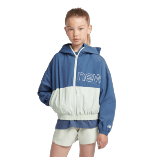 New Balance Youth Girl's Athletics Wind Cheater Jacket