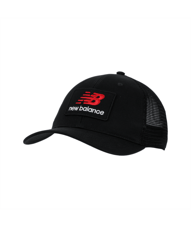 New Balance Stacked Patch Logo Trucker Hat
