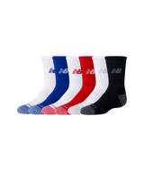New Balance Youth Active Crew Socks 6 Pack