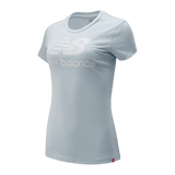 New Balance Women's Essentials Stacked Logo Tee-2