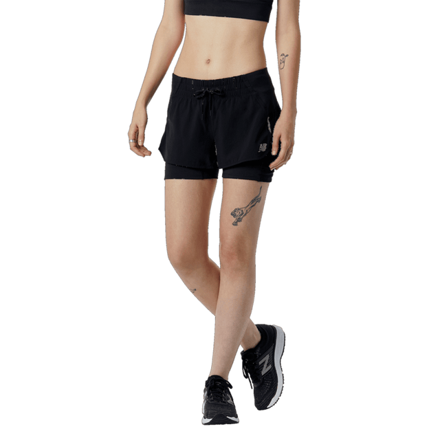 New Balance Women's Impact Run 2 in 1 Short-1