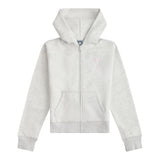 New Balance Youth Brush Back Small Logo Full Zip Hoodie-1