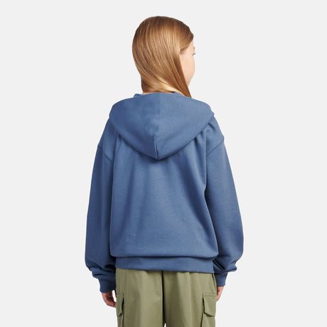 New Balance Youth French Terry Small Logo Full Zip Hoodie-2