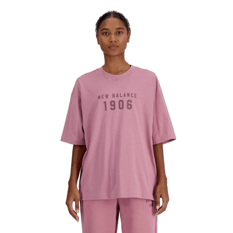 New Balance Women's Iconic Collegiate Jersey Oversized T-Shirt