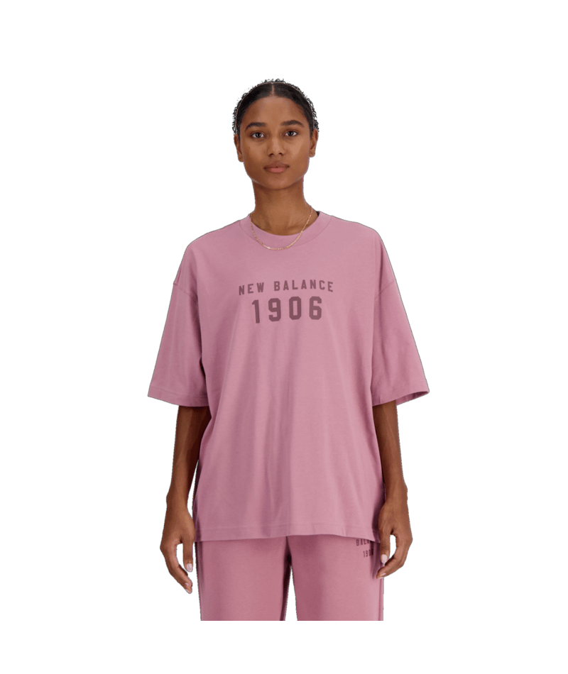 New Balance Women's Iconic Collegiate Jersey Oversized T-Shirt