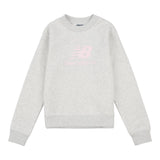 New Balance Youth Brush Back Stacked Logo Crew-1