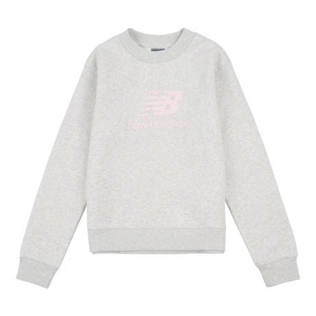 New Balance Youth Brush Back Stacked Logo Crew-1