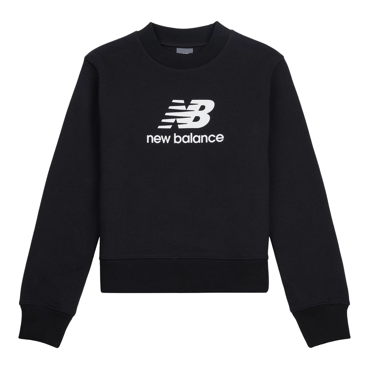 New Balance Youth Brush Back Stacked Logo Crew-1