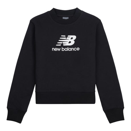 New Balance Youth Brush Back Stacked Logo Crew-1