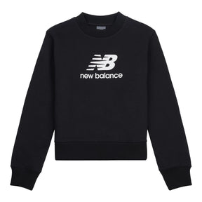 New Balance Youth Brush Back Stacked Logo Crew-1