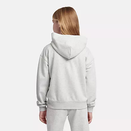 New Balance Youth Girl's French Terry Small Logo Hoodie-2
