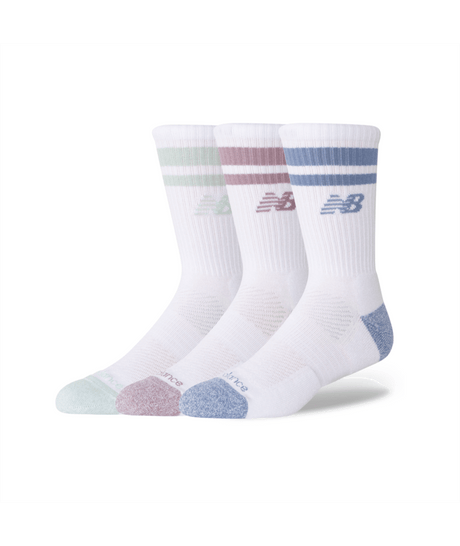 New Balance Active Lifestyle Striped Crew Socks 3 Pack-2