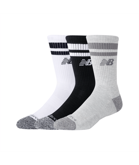 New Balance Active Lifestyle Striped Crew Socks 3 Pack-1