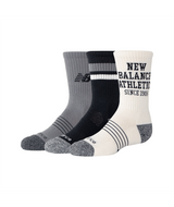 New Balance Youth Active Graphic Crew Socks 3 Pack-1