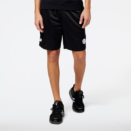New Balance Men's Hoops Essentials Fundamental Short (Tall)-1