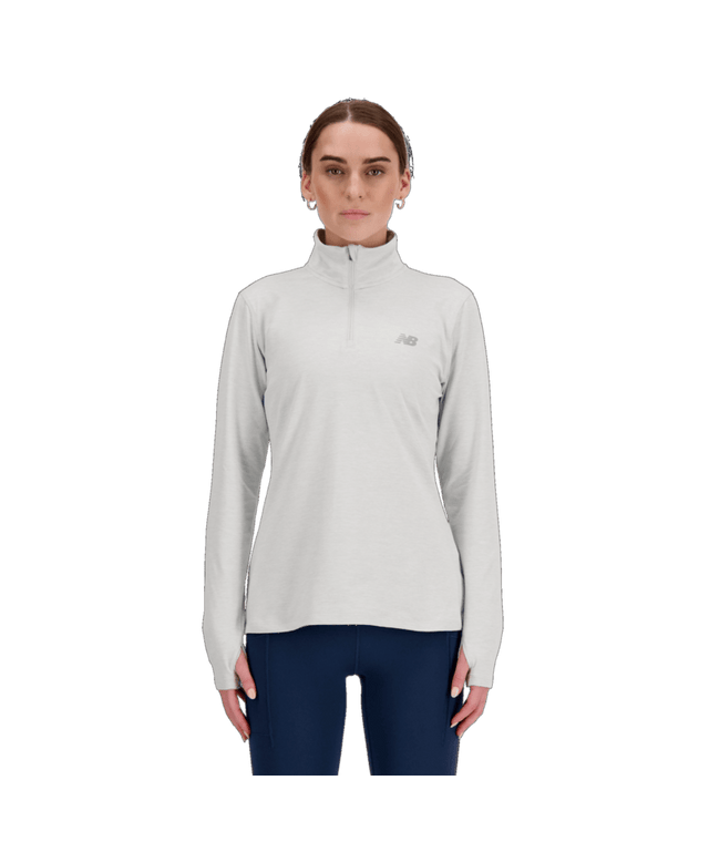 New Balance Women's Sport Essentials Space Dye Quarter Zip-1