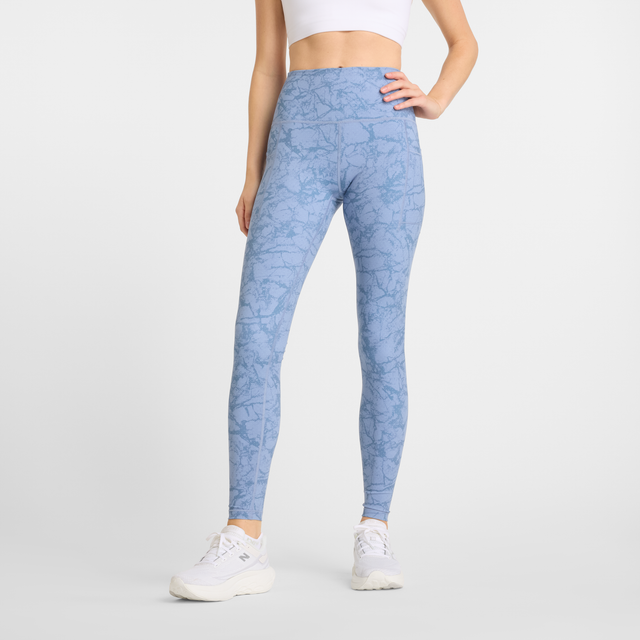 New Balance Women's Sleek Printed Pocket High Rise Legging 27-1