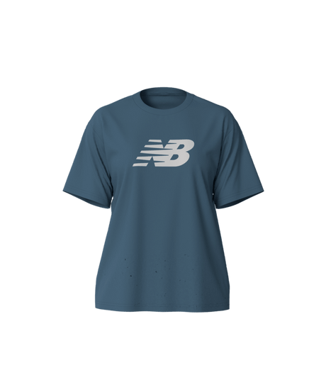 New Balance Women's Sport Jersey Relaxed Logo T-Shirt-2