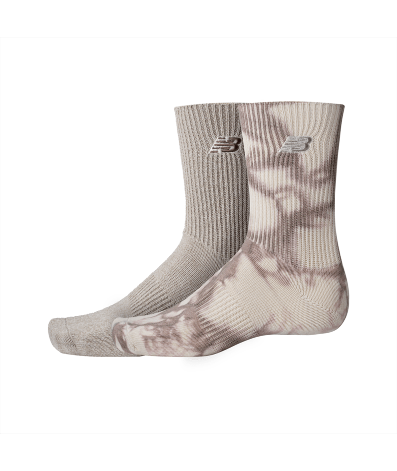 New Balance Ribbed Cuff Mid Calf Socks 2 Pair